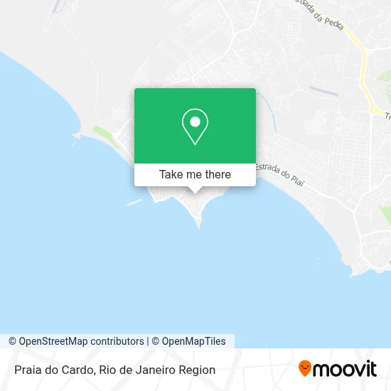 Praia do Cardo map