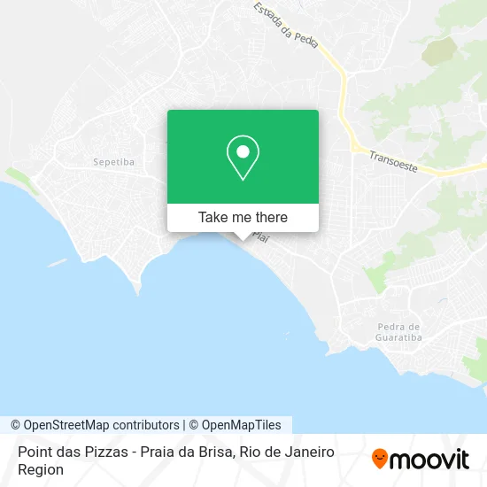 Point das Pizzas - Praia da Brisa map