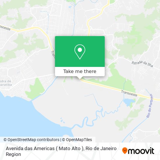 Avenida das Americas ( Mato Alto ) map