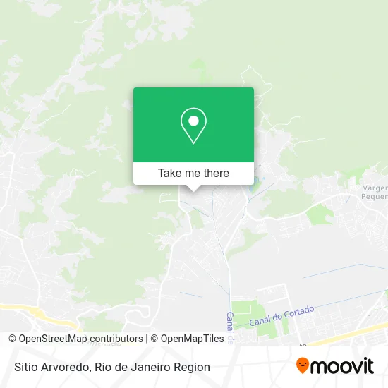 Sitio Arvoredo map