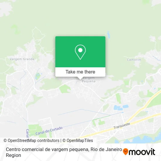 Centro comercial de vargem pequena map