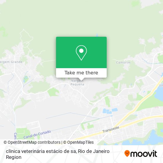 Mapa clínica veterinária estácio de sa