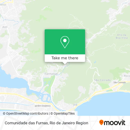 Comunidade das Furnas map