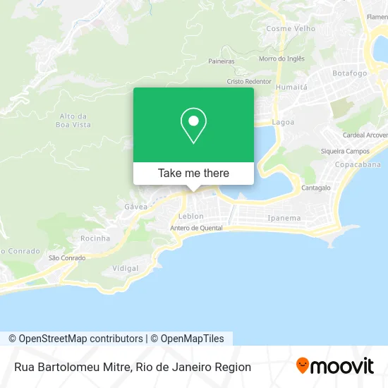 Rua Bartolomeu Mitre map