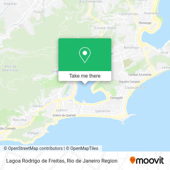 Lagoa Rodrigo de Freitas map