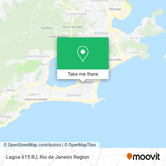 Lagoa 615 RJ map