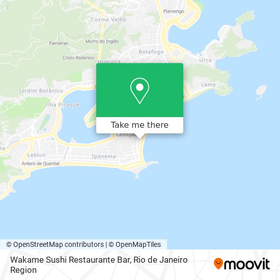Wakame Sushi Restaurante Bar map