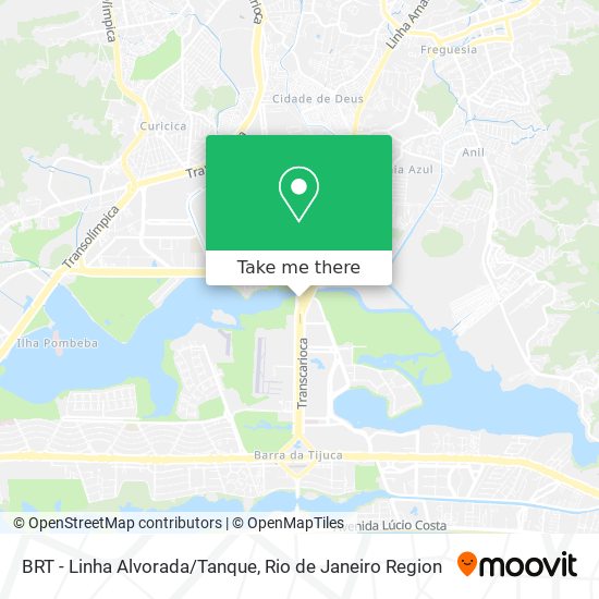 BRT - Linha Alvorada/Tanque map