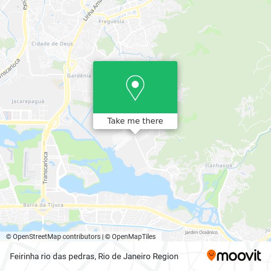 Feirinha rio das pedras map