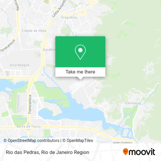 Rio das Pedras map