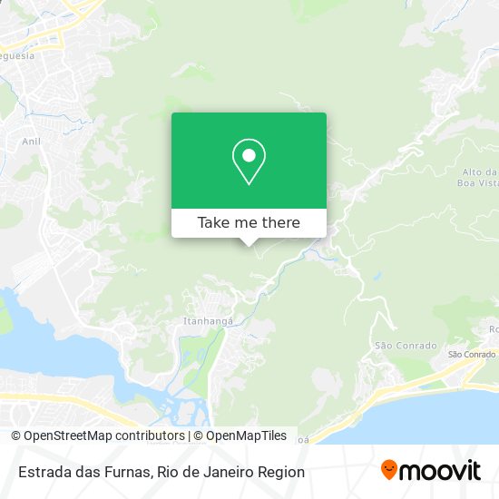 Estrada das Furnas map