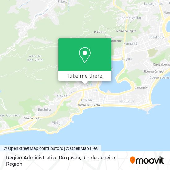 Regiao Administrativa Da gavea map