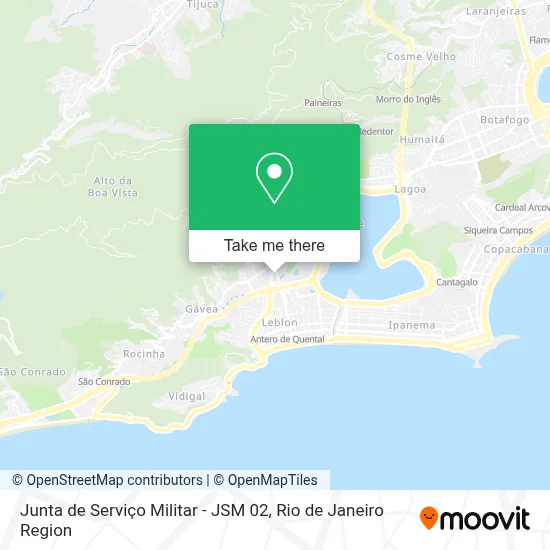 Junta de Serviço Militar - JSM 02 map