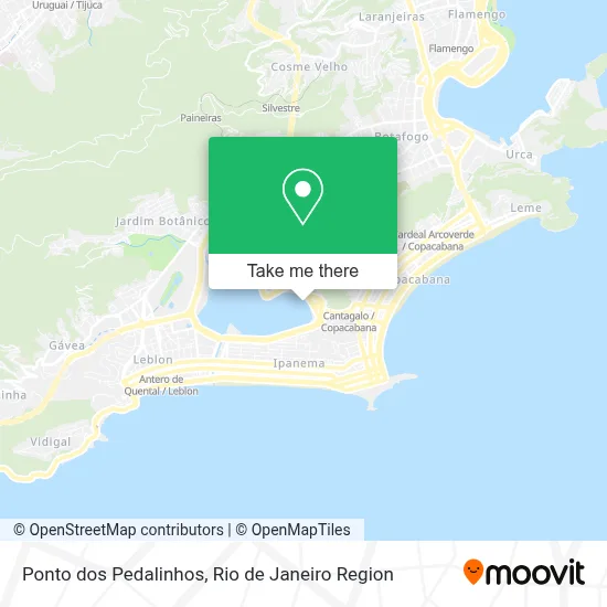 Ponto dos Pedalinhos map