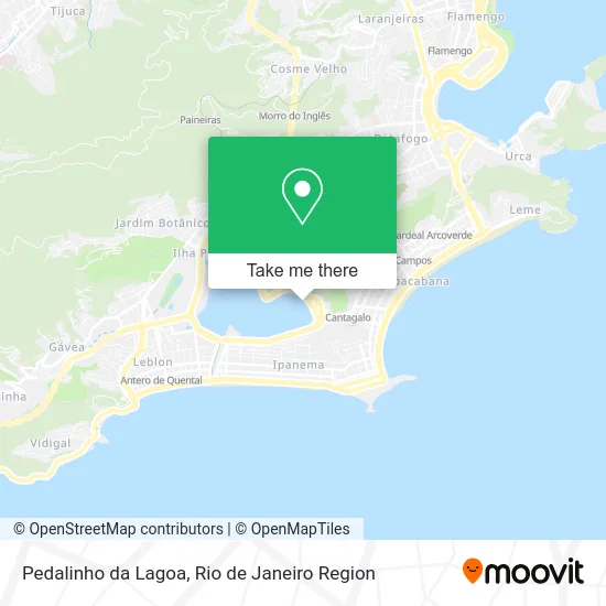 Pedalinho da Lagoa map