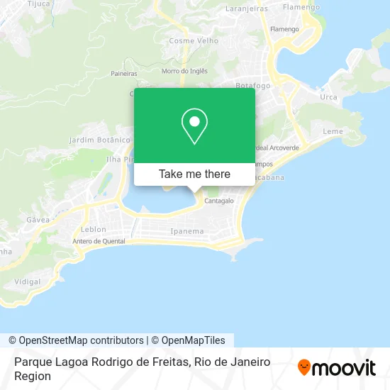 Parque Lagoa Rodrigo de Freitas map