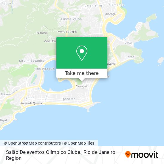 Salão De eventos Olímpico Clube. map