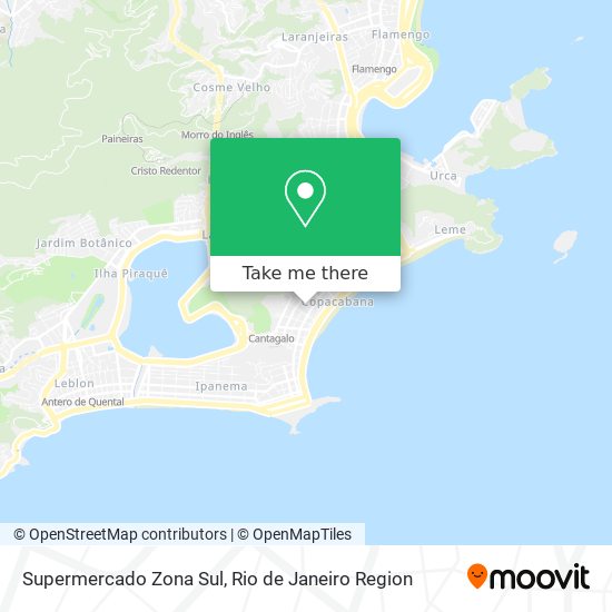 Mapa Supermercado Zona Sul