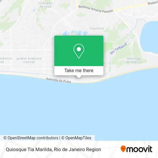 Quiosque Tia Marilda map