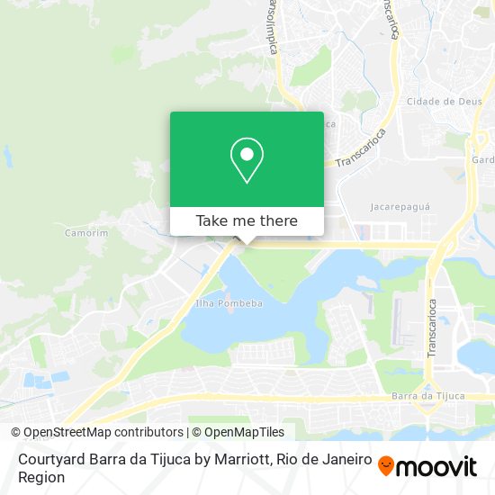 Mapa Courtyard Barra da Tijuca by Marriott