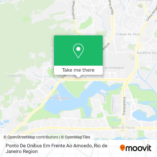 Ponto De Onibus Em Frente Ao Amoedo map