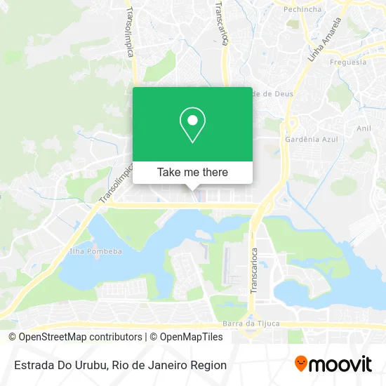 Estrada  Do Urubu map