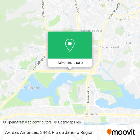 Av. das Americas, 3443 map