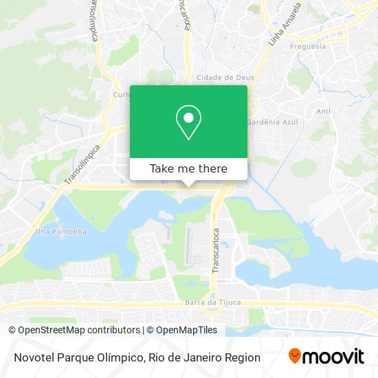 Mapa Novotel Parque Olímpico