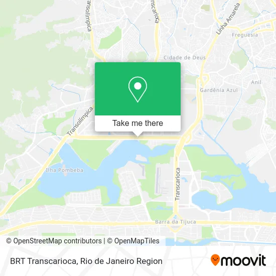 BRT Transcarioca map