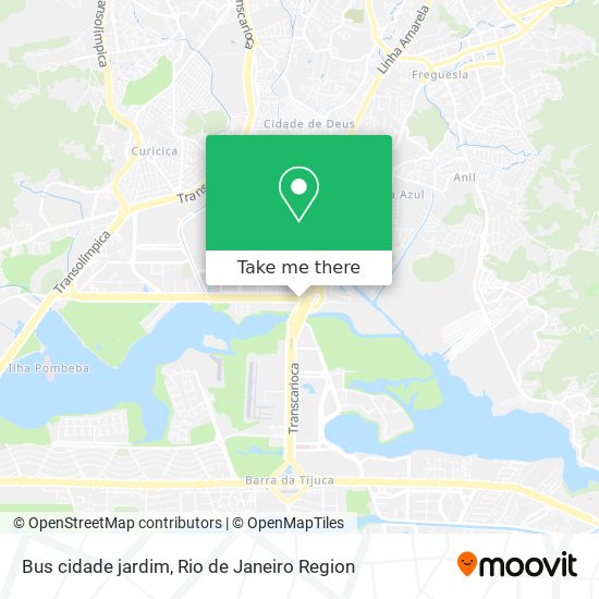 Mapa Bus cidade jardim