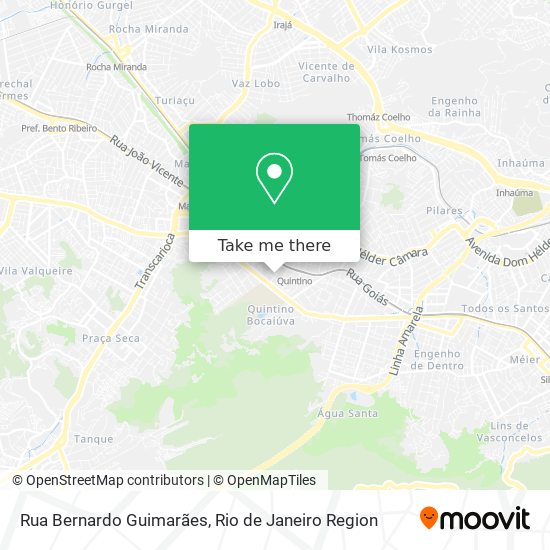 Mapa Rua Bernardo Guimarães