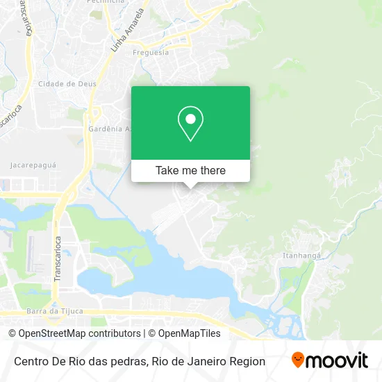 Centro De Rio das pedras map