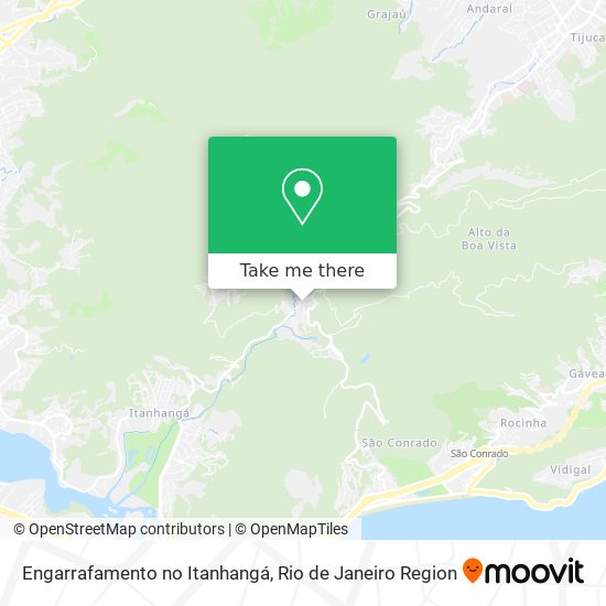 Engarrafamento no Itanhangá map