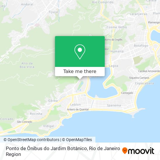Ponto de Ônibus do Jardim Botânico map