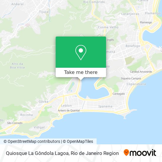 Quiosque La Gôndola Lagoa map