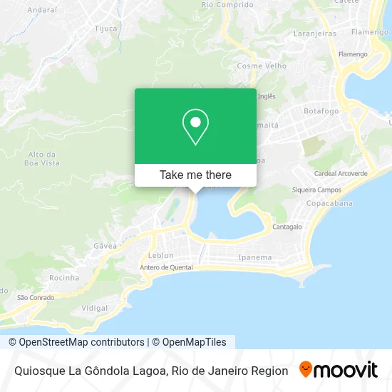 Quiosque La Gôndola Lagoa map