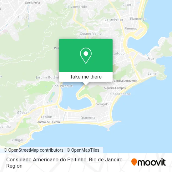 Consulado Americano do Peitinho map