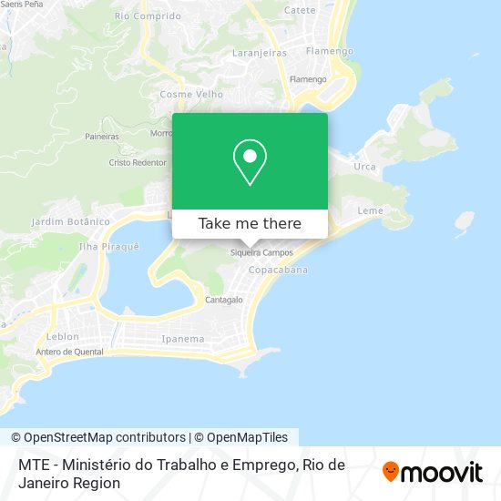 MTE - Ministério do Trabalho e Emprego map