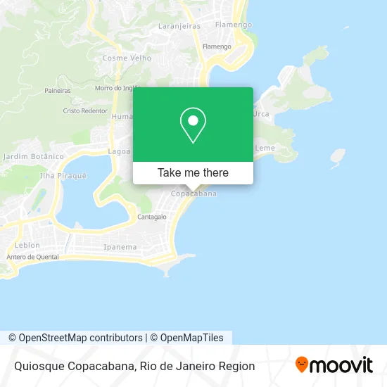 Quiosque Copacabana map