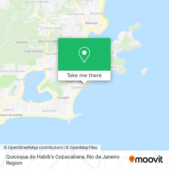 Quiosque do Habib's Copacabana map