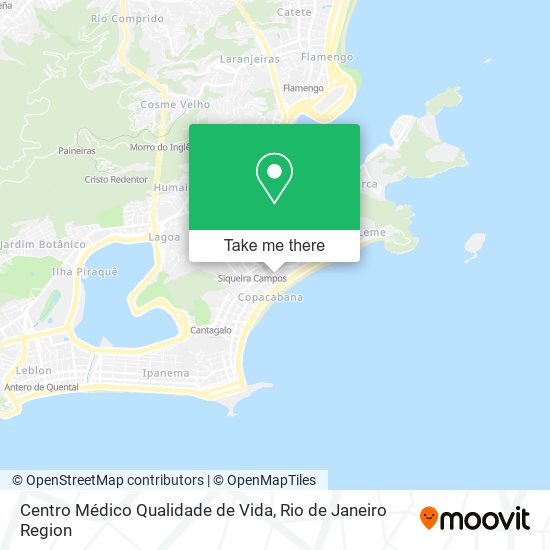 Mapa Centro Médico Qualidade de Vida