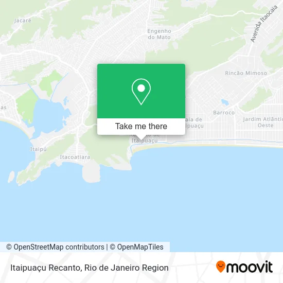 Itaipuaçu Recanto map