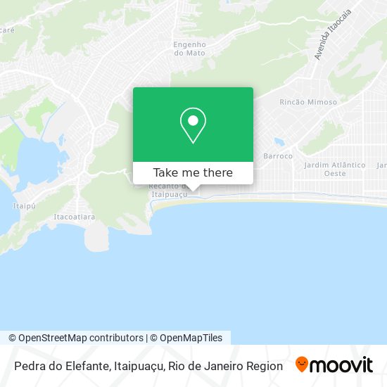 Pedra do Elefante, Itaipuaçu map