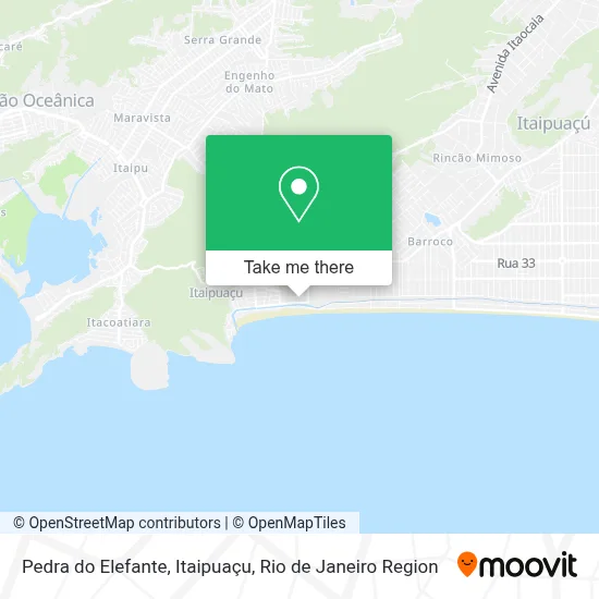 Pedra do Elefante, Itaipuaçu map