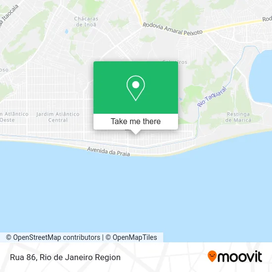 Rua 86 map