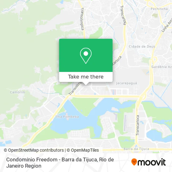 Condomínio Freedom - Barra da Tijuca map