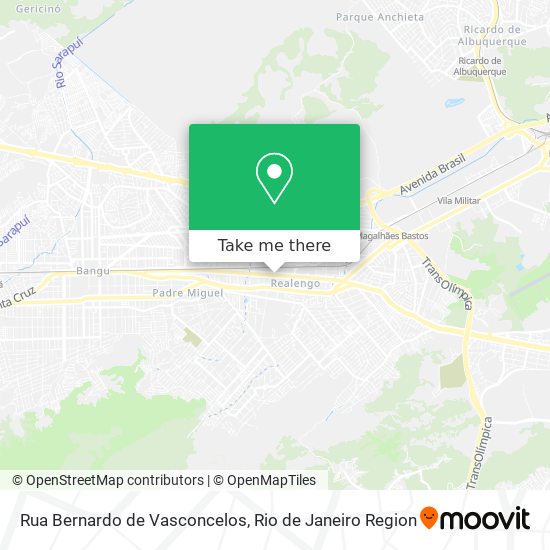 Rua Bernardo de Vasconcelos map