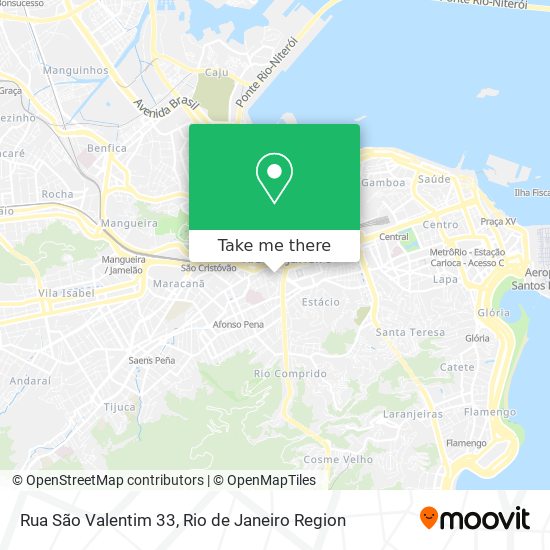 Rua São Valentim 33 map