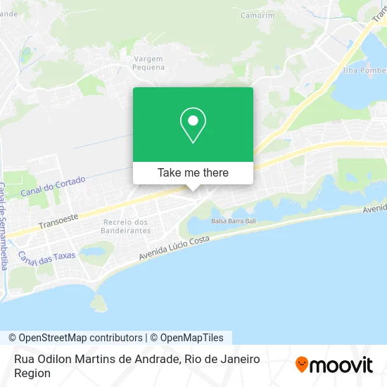 Rua Odilon Martins de Andrade map