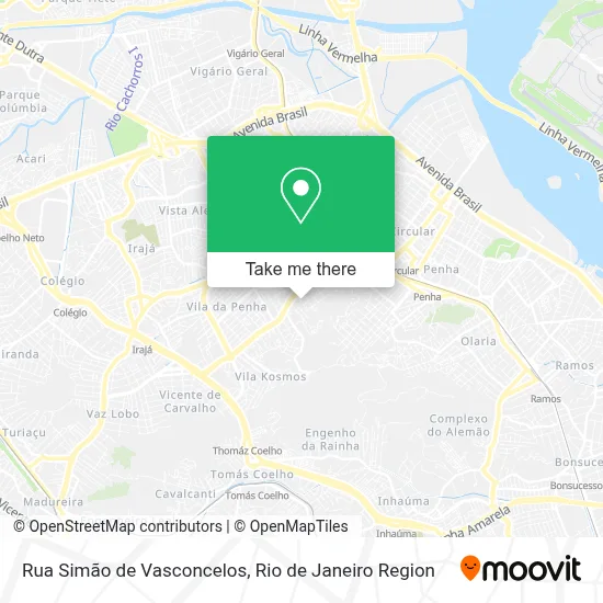 Rua Simão de Vasconcelos map